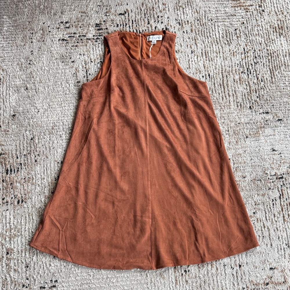 She + Sky suede shift dress